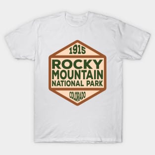 Rocky Mountain National Park badge T-Shirt